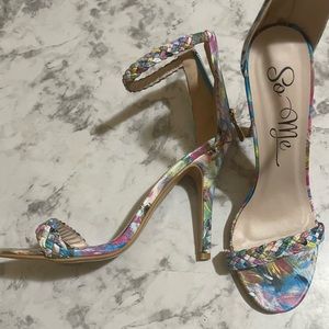 Floral heels